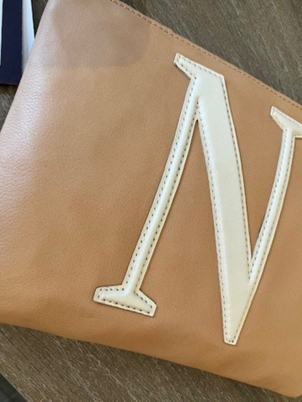 American Leather Co. Dover Monogram Wristlet - Picture 3 of 9
